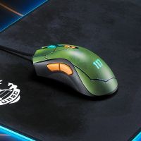 雷蛇(razer)炼狱蝰蛇v2 有线游戏鼠标halo特别版(绿色)