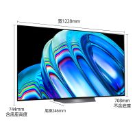 LG  55英寸 OLED 4K 平面高清电视  OLED55B2PCA.ACG（黑色）