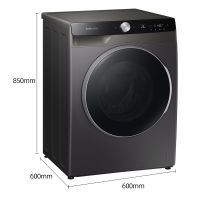 三星（SAMSUNG）10.5公斤 智爱·呵护系列 滚筒洗衣机 WW10TP34DSX/SC（钛晶灰）