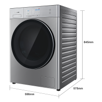 松下（Panasonic）10公斤 纳诺怡洗烘护一体机 滚筒洗衣机 XQG100-LD259（拉丝银）