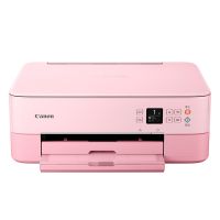 佳能（Canon）照片打印机家用小型无线WiFi彩色喷墨多功能一体机 TS5380（粉红色）